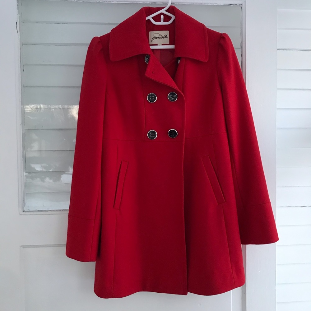 Red Peacoat